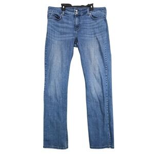 Levi's 526 Slender Straight Jeans Womens 16 36x31" Stretch Denim Blue Classic